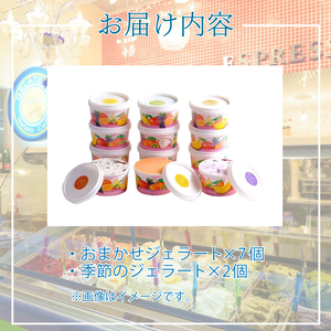 ジェラート 9個セット おまかせジェラート KE006
