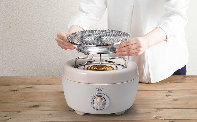 【在庫限り！】アラジン グリーン 緑   ポータブルガスコンロ ヒバリン SAG-HB01FG Aladdin カセットコンロ カセットボンベ式 グリル 焼肉グリル アウトドア キャンプ