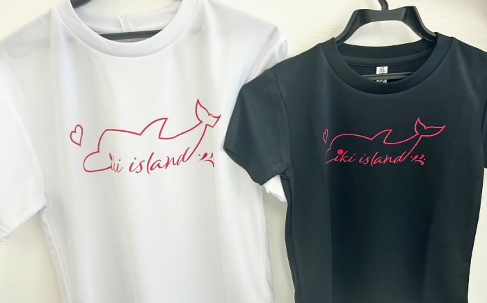 壱岐オリジナルイルカTシャツ親子セット≪壱岐市≫【下久土産物店】 Tシャツ お土産 焼酎 壱岐島 離島 [JBZ080]