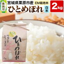 【ふるさと納税】【EM栽培米・白米】宮城県栗原市産 ひとめぼれ 2kg