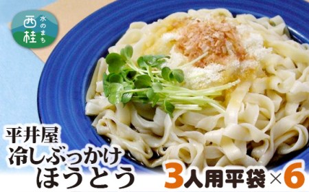 No.248 冷しぶっかけほうとう3人用平袋×6パック【n0248_hir_A】