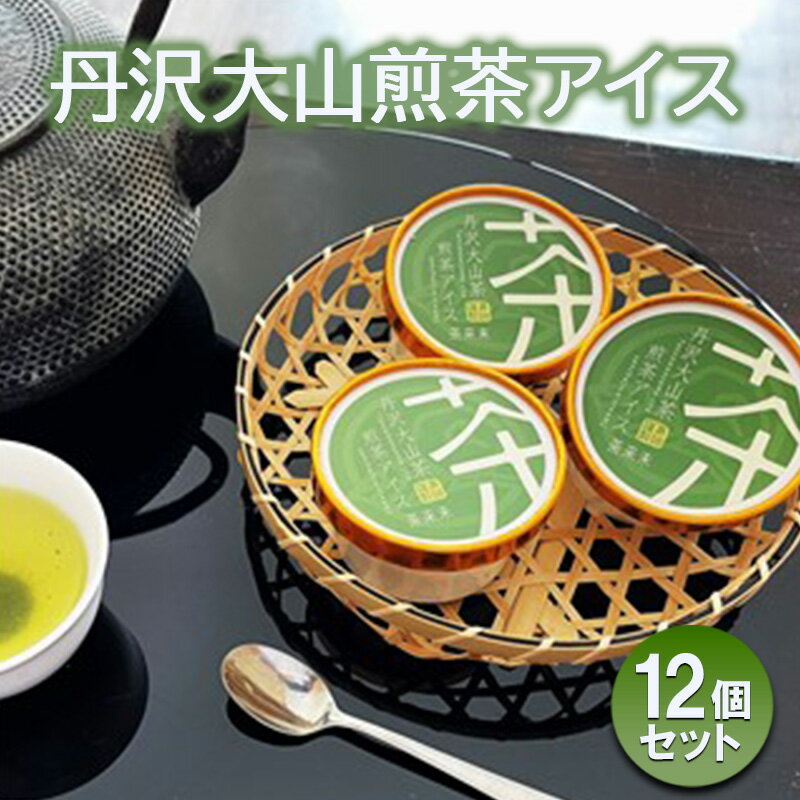 【ふるさと納税】煎茶アイス 煎茶 12個 アイスクリーム アイス 丹沢大山茶 アイス 茶 あいす ice aisu お茶 せんちゃ スイーツ あいすくりーむ 冷凍スイーツ セット デザート お茶っ葉 ちゃば 詰め合わせ ギフト プレゼント 丹沢大山茶 ちゃくみ 茶来未 神奈川 湘南 藤沢