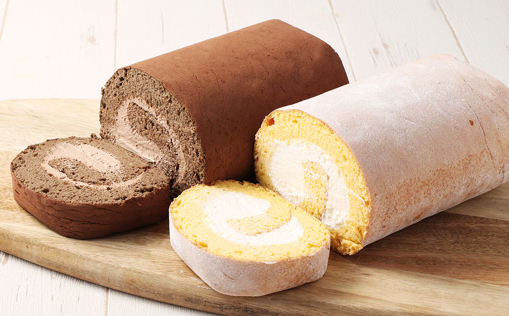 【7営業日以内発送】ブランロールケーキ＋ノアールロール 2本セット 計約850g ロールケーキ スイーツ デザート