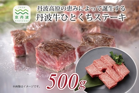 【京丹波・丹波牛】 ひとくちステーキ 500g [032IZ002]