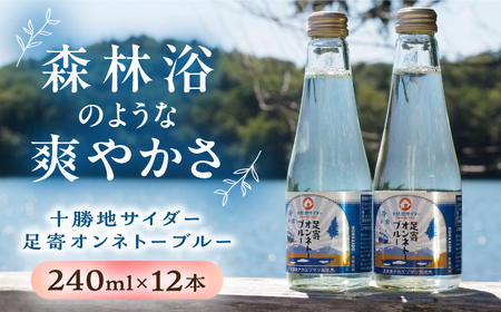 十勝地サイダー「足寄オンネトーブルー」240ml×12本 炭酸[BEAI008]
