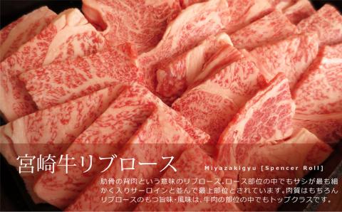 ＜宮崎牛＞リブロース焼肉600g※90日以内出荷