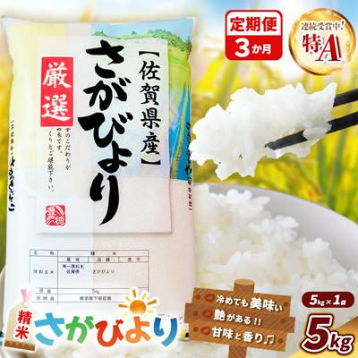 ふるさと納税 基山町 【毎月定期便】さがびより 5kg (1袋)全3回