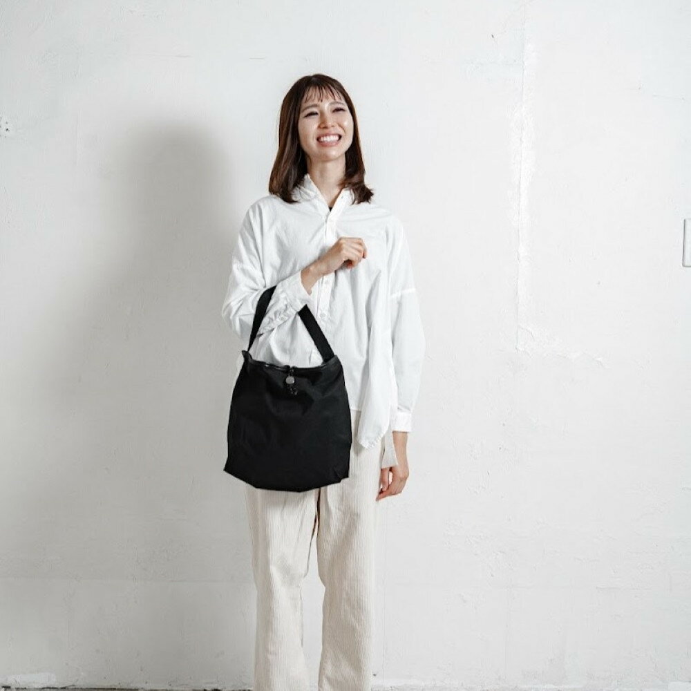 【ふるさと納税】パッカブル ワンショルダーエコバッグ　NAKI 【L】Super water repellent