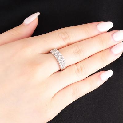 ふるさと納税 大月市 【サイズ:15号】プラチナ950 ダイヤ1.0ct パヴェ リング R639DI-P2 |  | 03