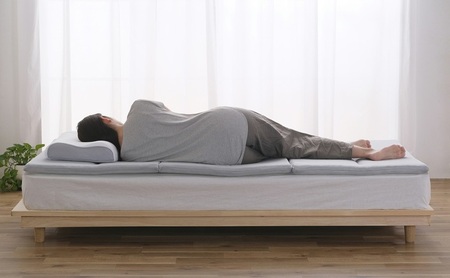 マットレス エアリーマットレス センターフィットタイプ MARS-C6S シングル 折りたたみ アイリスオーヤマ Airy 腰サポート コンパクト 寝具 ベッド 布団 洗える 通気性 折り畳み 6つ折