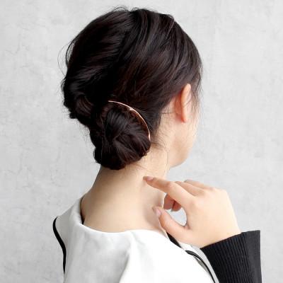ふるさと納税 静岡市 【女性のアイデア×職人技】ステンレス製かんざし「Arcliner comb/Pink Gold」 |  | 02