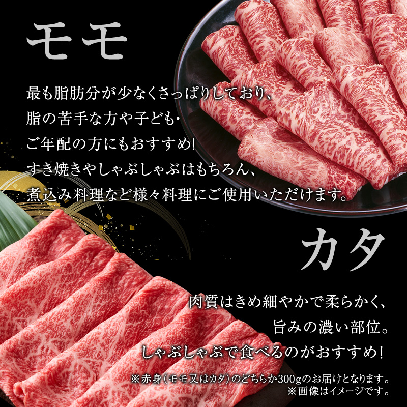 【定期便6ヶ月】牛肉 飛騨牛 すき焼き しゃぶしゃぶ セット 赤身 モモ 又は カタ 300g 黒毛和牛 Ａ5 美味しい お肉 牛 肉 和牛 すき焼き肉 すきやき すき焼肉 しゃぶしゃぶ肉 【岐阜県池