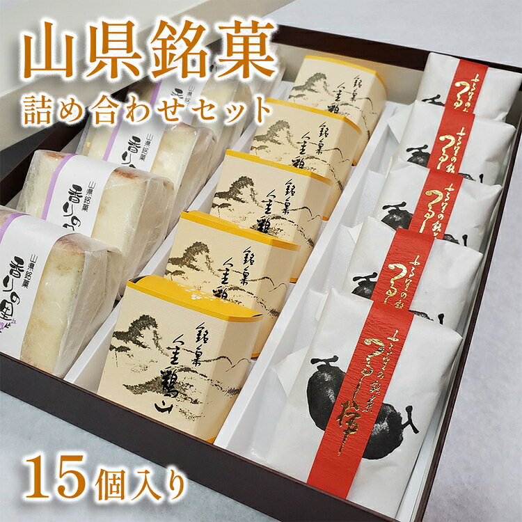 【ふるさと納税】山県銘菓 詰め合わせセット 15個入り [No.374] ／ 和菓子 カステラ つるし柿 シナモン 送料無料 岐阜県