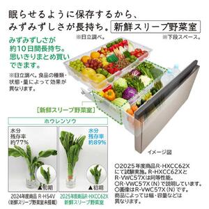 日立 冷蔵庫【標準設置費込み】 VWシリーズ 6ドア フレンチドア(観音開き) 570L『2024年度モデル』R-VW57V-N