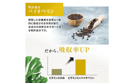 ハルクファクター  高濃度 リポソームビタミンC サプリ 120粒 3000mg配合 抗酸化マルチサプリメント 持続型 タイムリリース ビタミンC 医師監修 日本製