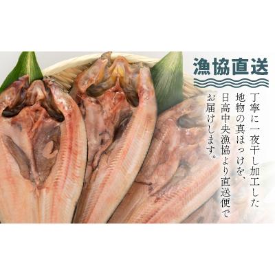 ふるさと納税 浦河町 漁協直送!開き真ホッケ一夜干し(小)200g以上×6枚 [02-1284] |  | 01