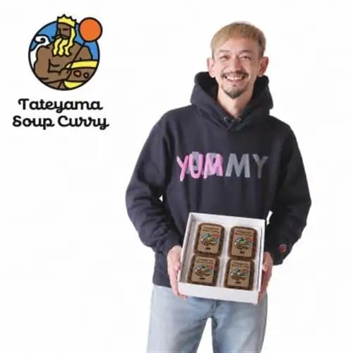 【ふるなびWEEK対象】館山スープカレー(イノシシ)冷凍パック　辛口4食セット【配送不可地域：離島】【1582131】