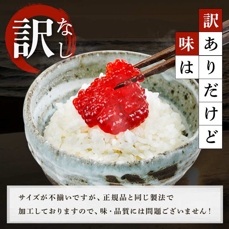 魚卵 定期便 6ヵ月 すじこ 訳あり 北海道 紅鮭 筋子 醤油 漬け 500g (250g×2個入) 加藤水産 ひとくちカット 不揃い 小分け つまみ おつまみ ごはんのお供 惣菜 おかず 珍味 海鮮