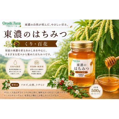 ふるさと納税 土岐市 東濃のはちみつ　くり・百花　500g
