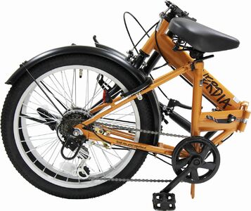 オリタタミ自転車２０インチ　６段変速　ヴェルディア　オレンジ