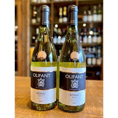 ふるさと納税 大月市 【ソムリエ長谷部賢氏セレクト】OLIFANT 甲州シュール・リー　2本セット