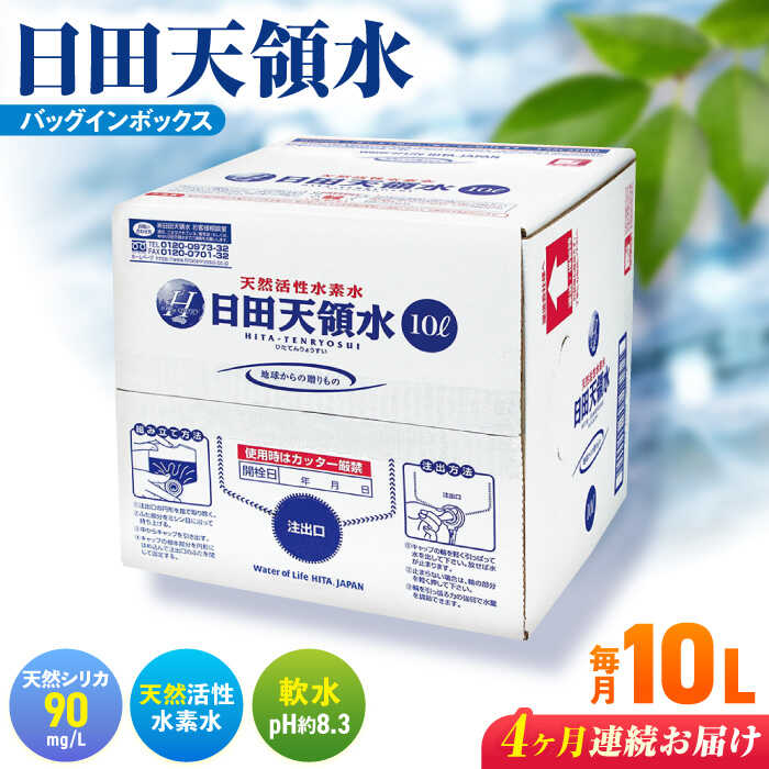 【ふるさと納税】【全4回定期便】日田天領水 10L×1箱 日田市 / グリーングループ株式会社[AREG017]