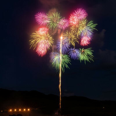 【ふるさと納税】思い出花火 打ち上げ【富士(8号)】(えちごせきかわ大したもん蛇まつり花火大会)【配送不可地域：離島・北海道・沖縄県】【1312848】