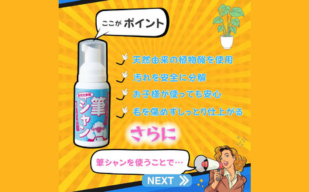 毛筆 筆用洗浄剤 筆シャン (90mL×2本) [APDB002]毛筆