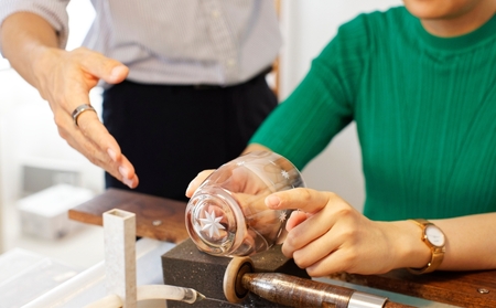 切子体験チケット ２枚（オプショングラス付き）