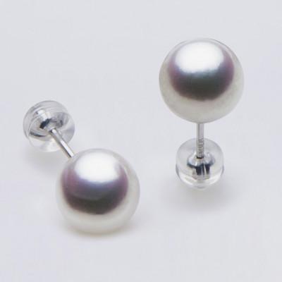 ふるさと納税 長崎市 PT900/9.0mm アコヤ真珠　ピアス