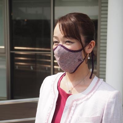 ふるさと納税 大刀洗町 侍マスク【東雲(しののめ)】　赤色系3枚セット(Mサイズ) |  | 03