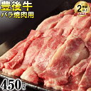 【ふるさと納税】豊後牛バラ焼肉用450g＜121-004_6＞