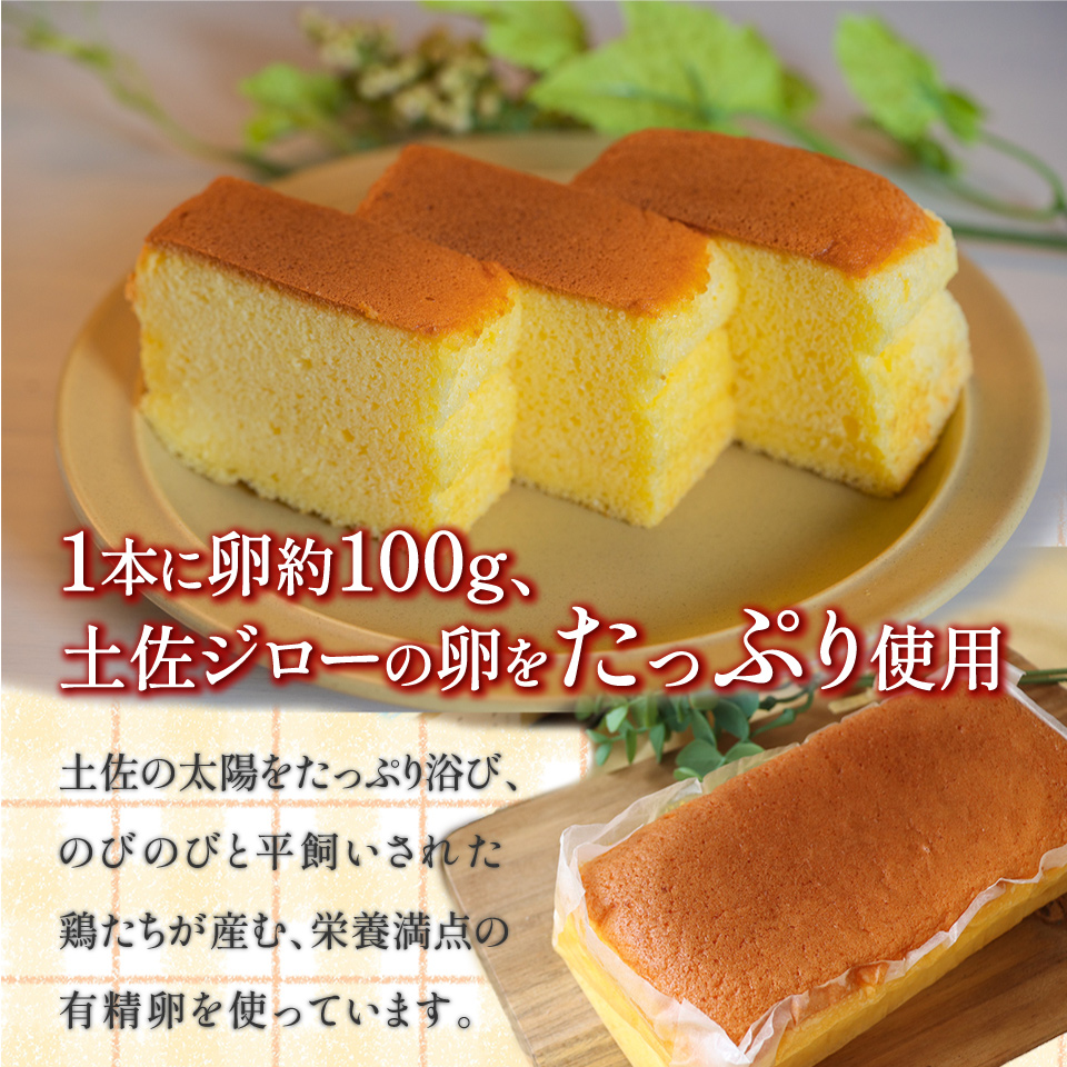 ＜シフォンケーキ 3本＞ 土佐ジローの卵100％使用