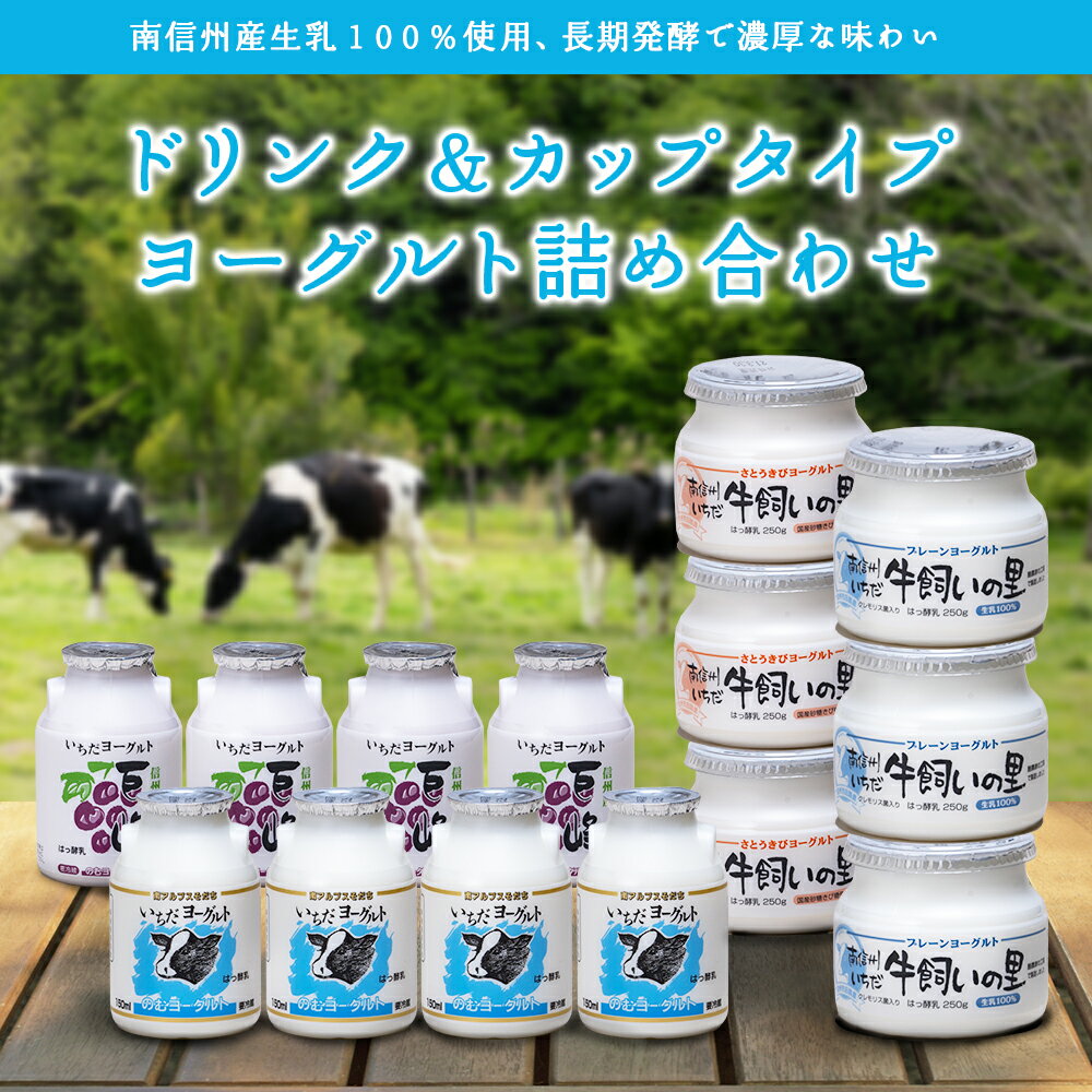 【ふるさと納税】いちだヨーグルト　飲むも食べるも詰め合わせセット【配送不可地域：離島】