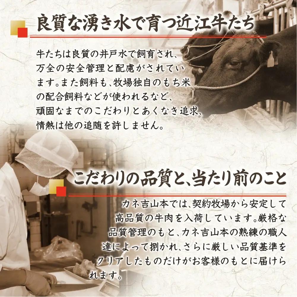 近江牛 すきやき [選] 500g カネ吉山本 【Y083W1】 牛肉