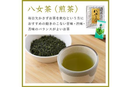 八女茶(計1kg・100g×10袋) お茶 緑茶 煎茶 茶葉 小分け 常温 常温保存【ksg0012】【お茶の星陽園】