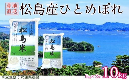 【令和7年度産】松島産ひとめぼれ5kg×2袋 ／ 新米 お米 精米 10㎏ 宮城県 No.093