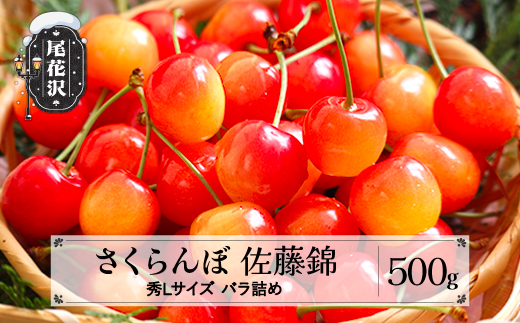 先行予約 さくらんぼ 佐藤錦 秀Lサイズ 500g  バラ詰め プレゼント ギフト 2026年産 令和8年産 山形県産 ns-snslb500