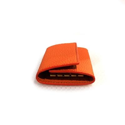 ふるさと納税 豊岡市 豊岡財布 三つ折りキーケース  ドイツ製高級皮革使用 オレンジ |  | 02