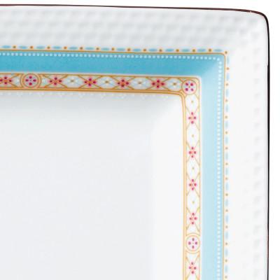 ふるさと納税 みよし市 ノリタケ【ハミングブルー】19cmスクエアプレートペア |  | 02