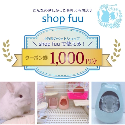 shop fuuで使えるクーポン券(1,000円)　[145S73]