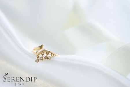 K10 スズラン ダイヤモンド ピンキーリング【1号～7号】 指輪