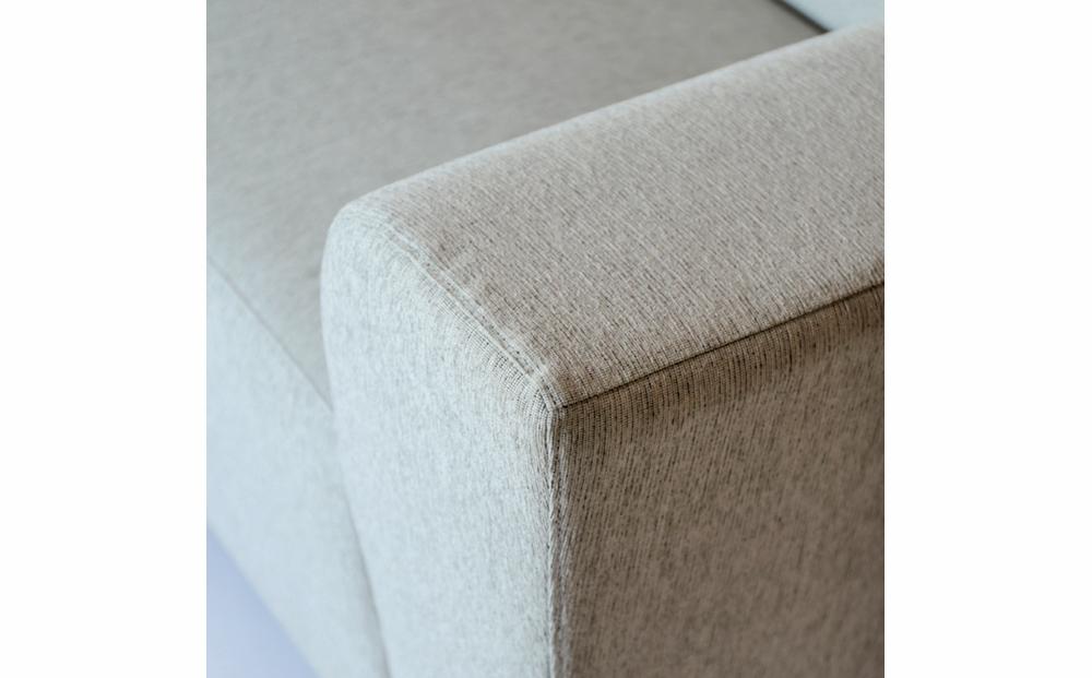 旭川家具　宮田産業　ビルド アームズ 2人掛けソファ　ブラウン