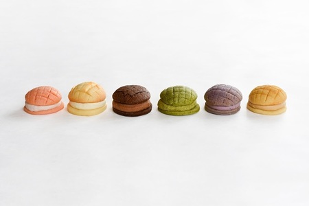 a15-453　スイーツ メロン パン 皮 サンド6種類×2箱 セット