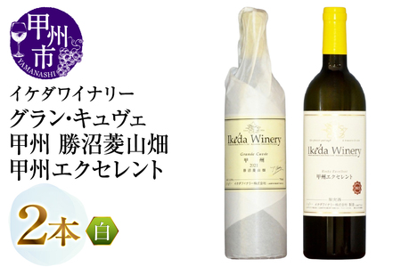 ワイン イケダワイナリー【グラン・キュヴェ 甲州／甲州エクセレント】2本セット（MG）B19-492