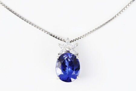 【ふるなび限定】【一点もの】タンザナイト（6.29ct）ダイヤモンドプラチナペンダント　R117　K06140-H　FN-Limited-SP