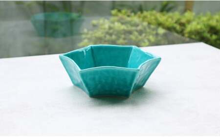 A15-194【まるふくオリジナル】有田焼 Star Bowl ターコイズブルー ２個セット 青 ブルー 夏の器 小鉢 中鉢 スター 星 ペア