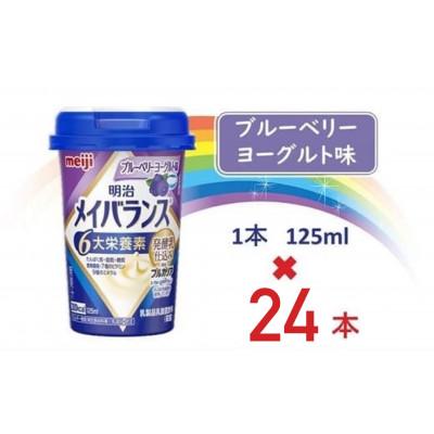 ふるさと納税 貝塚市 明治メイバランスMiniカップ　125mlカップ×24本(ブルーベリーヨーグルト味)