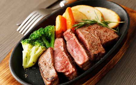 熊本赤牛ミニステーキ (ランプ使用) 約480g(約120g×4)