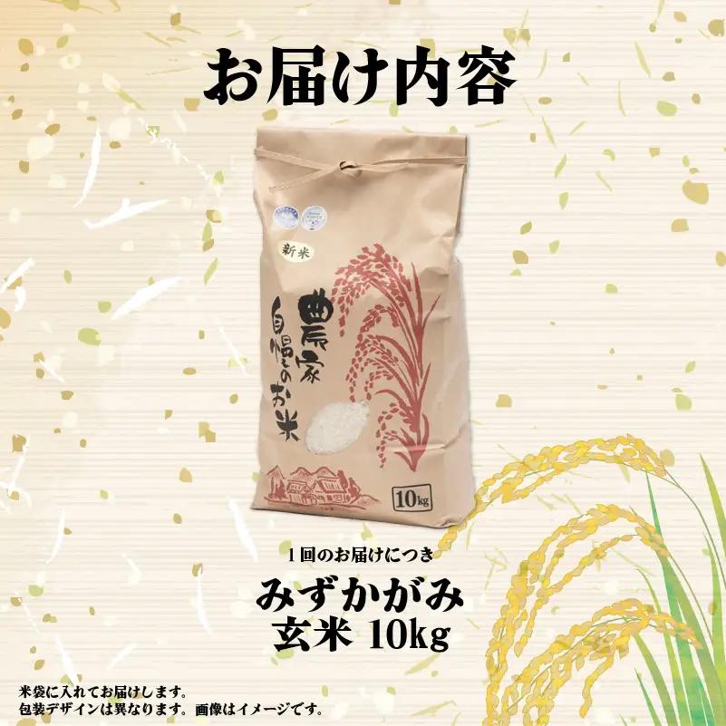 【先行予約】令和8年産 新米 みずかがみ 10kg 定期便 6ヶ月 玄米 米 